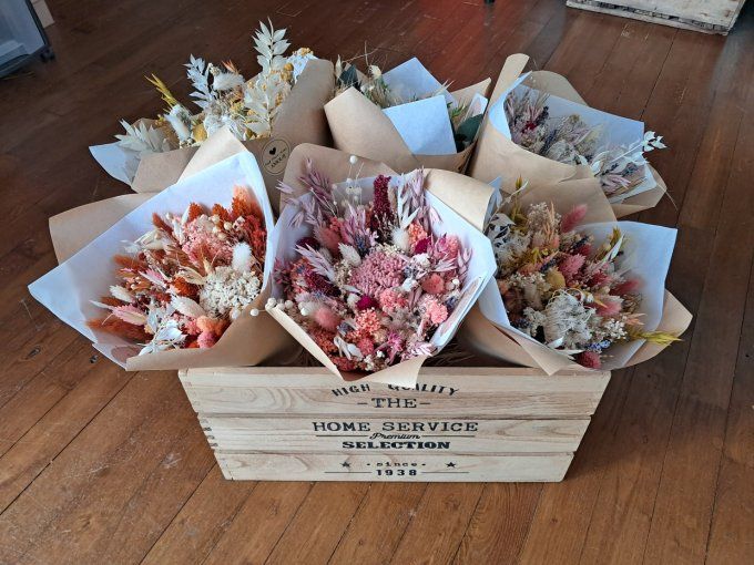 Bouquet de fleurs séchées