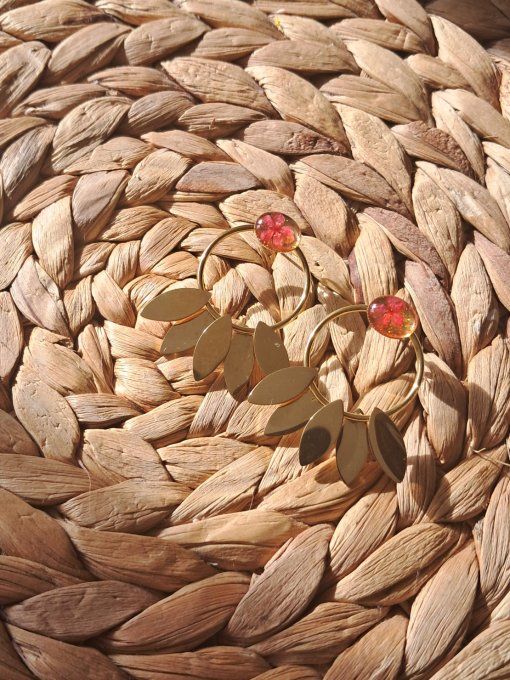 Boucles d'oreilles "Feuillages"