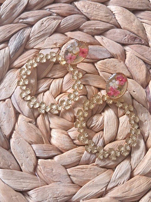 Boucles d'oreilles "Couronne de Flore"