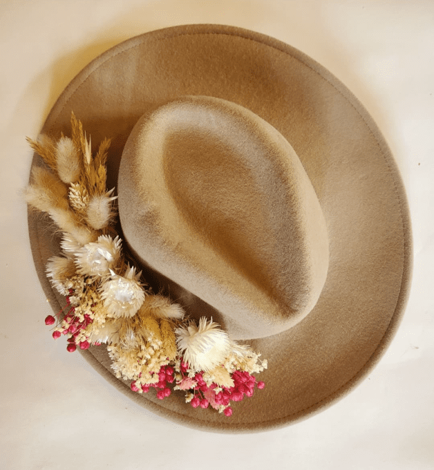 Chapeau fleuri