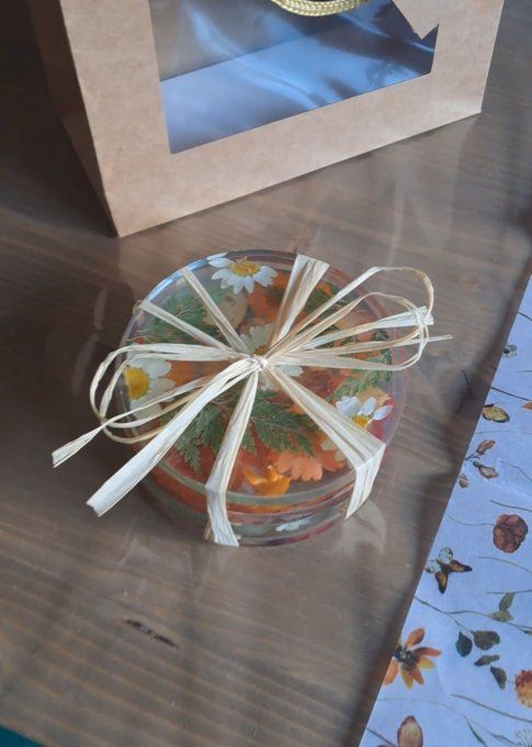 Dessous de verre fleuris