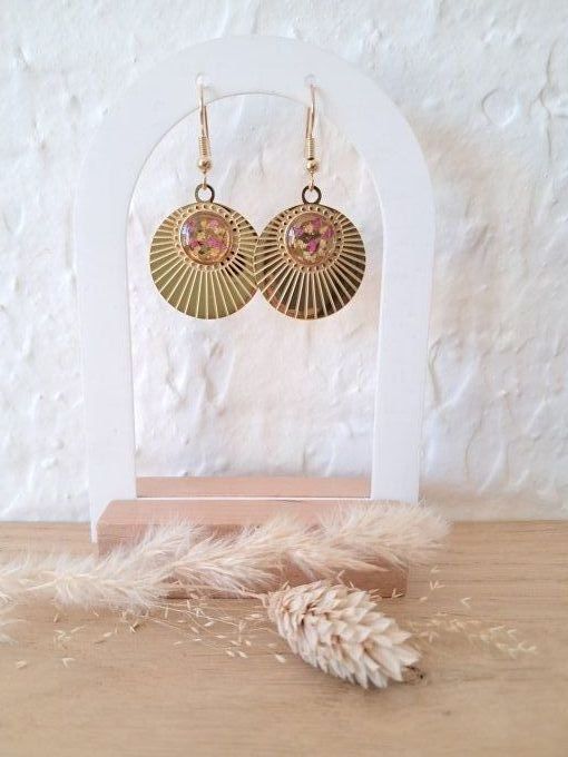 Boucles d'oreilles "soleil"