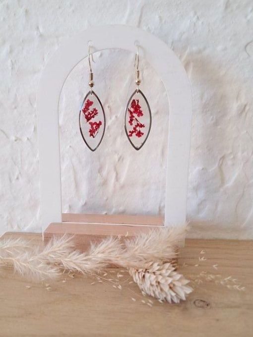 Boucles d'oreilles "feuille"
