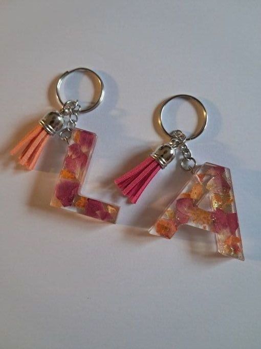 Porte-clé fleuri